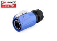 New Cnlinko M24 2pin waterproof power connector IP67 fast locking 2pin power connector 2pin male and female connector