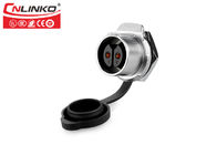 New Cnlinko M24 2pin waterproof power connector IP67 fast locking 2pin power connector 2pin male and female connector